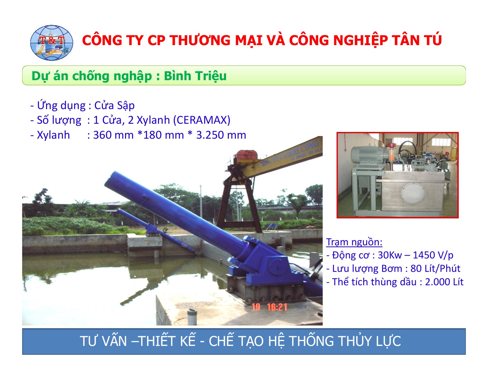 Dự án chống ngập Bình Triệu – cửa sập